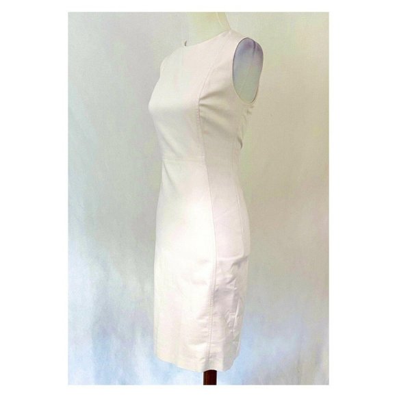 Calvin Klein Sleeveless Blush Cotton Blend Sheath - Picture 4 of 8